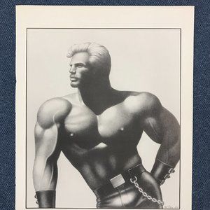 Art Page/Print 8.5 x 11 TOM of FINLAND Art Book Retrospective #2 1989 Body Build